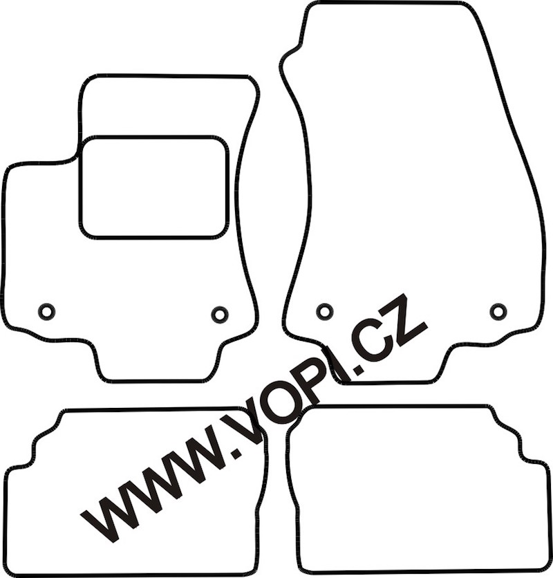 Autokoberce Opel Zafira 5 míst 2004 - 06/2005 Colorfit Fun (3438)